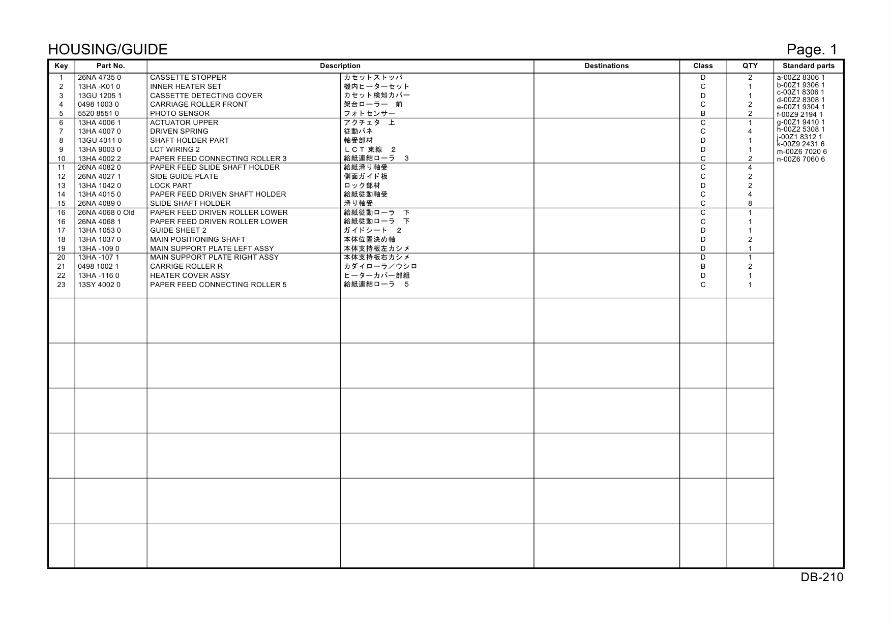 Konica-Minolta Options DB-210 13NA Parts Manual-3